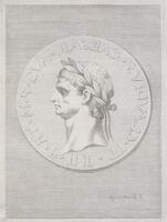 KG 12558
          <br/>
          Toutes le Medailles, Monuments, & Bas-Reliëfs, qui se voyent dans la Nouvelle Edition de Cesars de l'Empereur Julien traduits par Mr. de Spanheim (1727).
          <br/>
          <em>Picart, Stephanus (XVIII)</em>